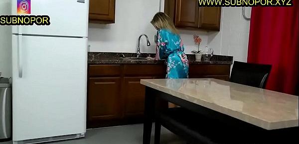  Fucking My Step Mom hard in the Kitchen - Cory Chase